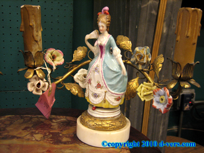 Porcelain Figural Candelabra 2-Light French 19th Century Porcelain Figural Candelabra 2-Light French 19th Century
