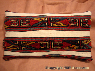 SHAHSAVAN Rug Remnant Pillow Caucasus 1800s Hand Made SHAHSAVAN Rug Remnant Pillow Caucasus 1800s Hand Made